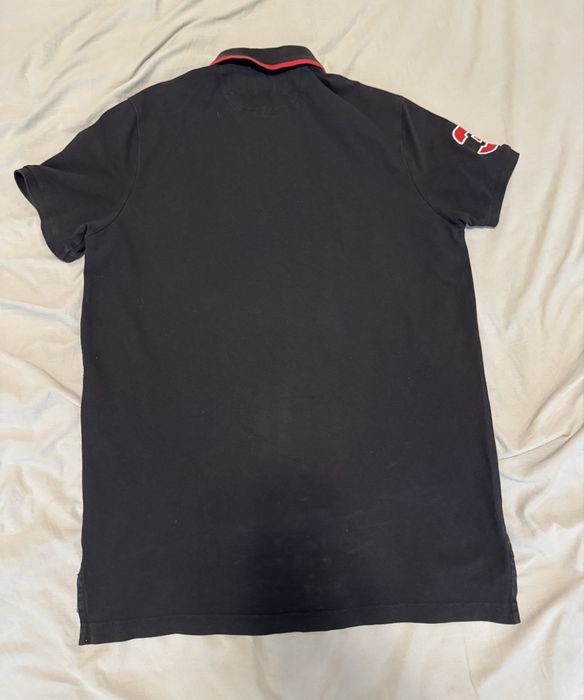 U.S. Polo Assn. чёрное поло | Slim Fit