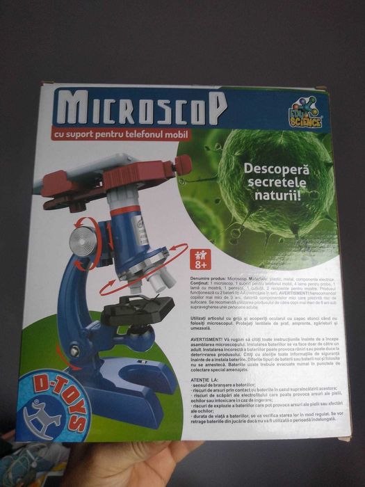 Vând microscop educational, 8+ ani