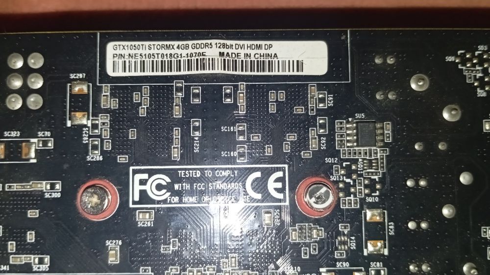 Видеокарта gtx 1050 ti , 4 gb