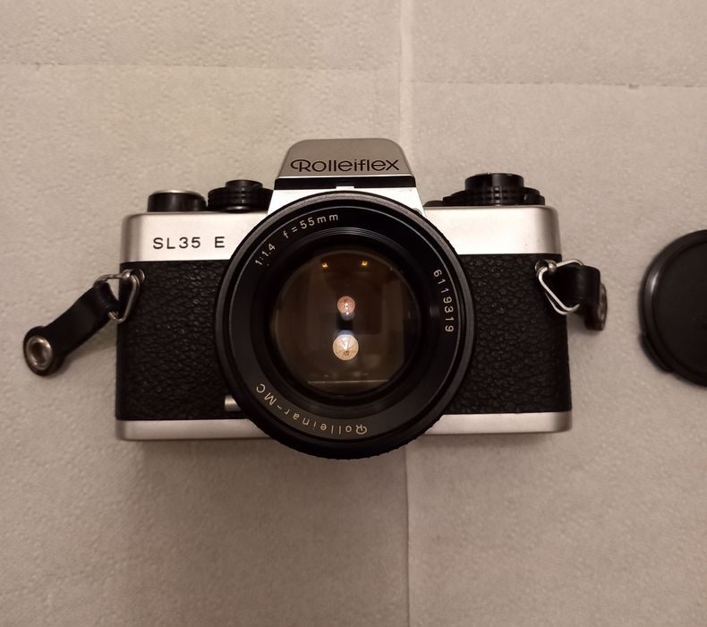Aparat foto film Rolleiflex SL 35 E + obiectiv Rolleinar 55mm f/1.4
