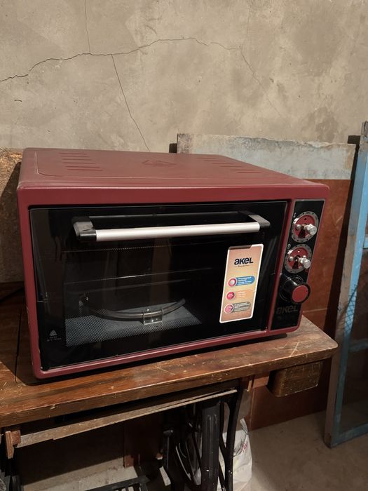 Настольная элетропечь , Akel бордовая