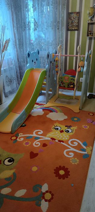 Детска пързалка с люлка Happy Bear