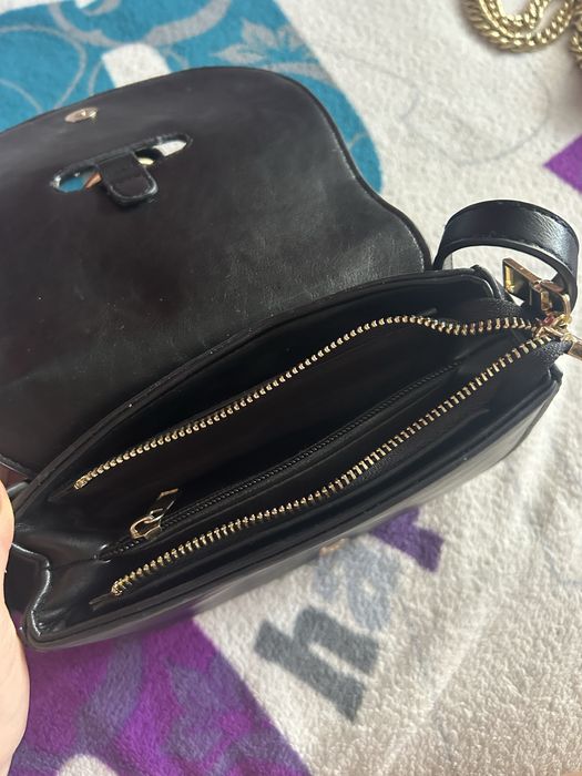 Дамска черна чанта Valentino