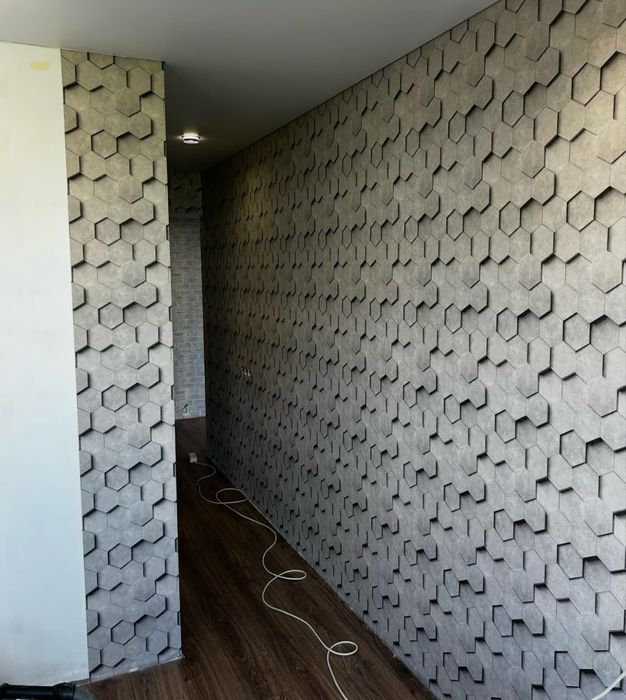 Поклейка обоев кв 1500тг