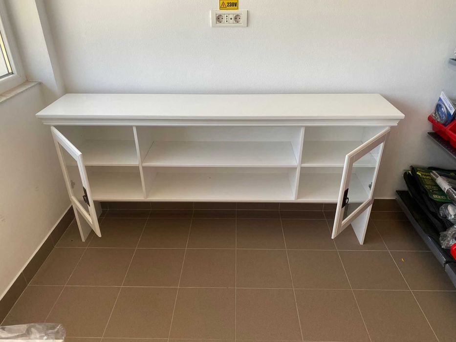 Comoda Bufet Servanta Lemn Mobilier Lemn Pin Vopsit Alb OFERTA 400 LEI
