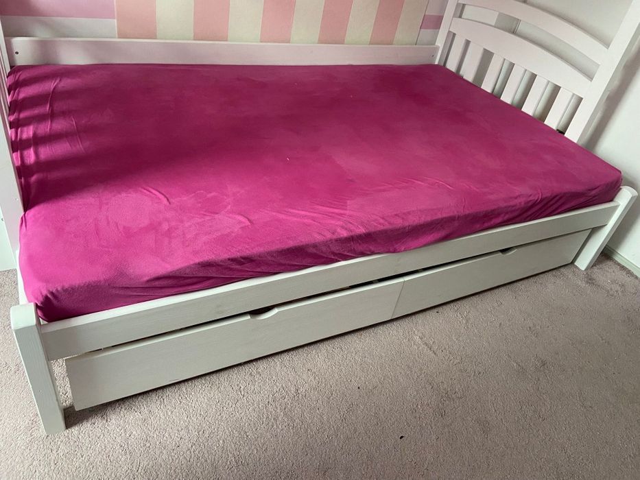 Pat suprapus copii  din lemn masiv