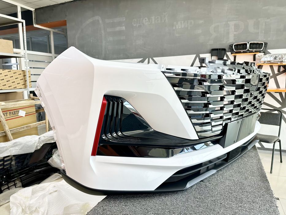 Передний бампер белый CHANGAN CS55 Plus оригинал