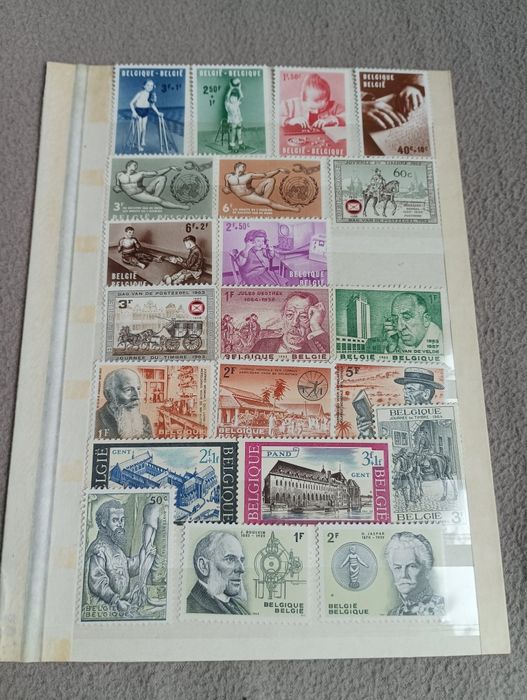 Марки Белгия-чисти 1962г