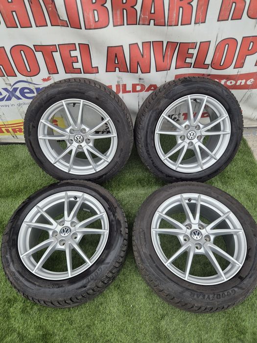 Jante R 17 5x 112 Passat cu 215 55 17 Goodyear m+s 2024
