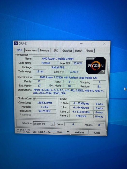 Laptop ASUS TUF Gaming FX505DT - RYZEN 7 3750H,  GTX 1650, 16GB RAM, 512GB SSD M.2