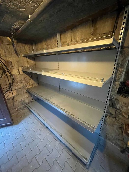 Метални рафтове с висока носимост 200 см, стелажи за магазини и други