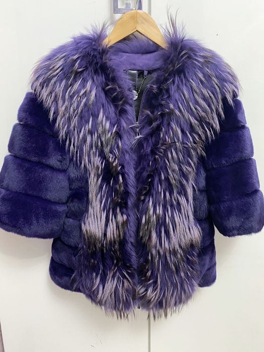 Шуба чернобурка натуральная