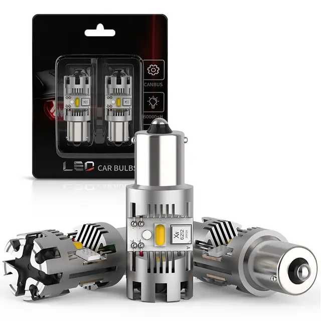 DRL Лед Крушки Дневни Светлини Super Canbus P21W