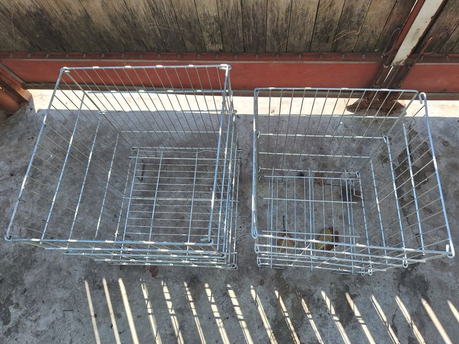 Coșuri zincate expunere produse