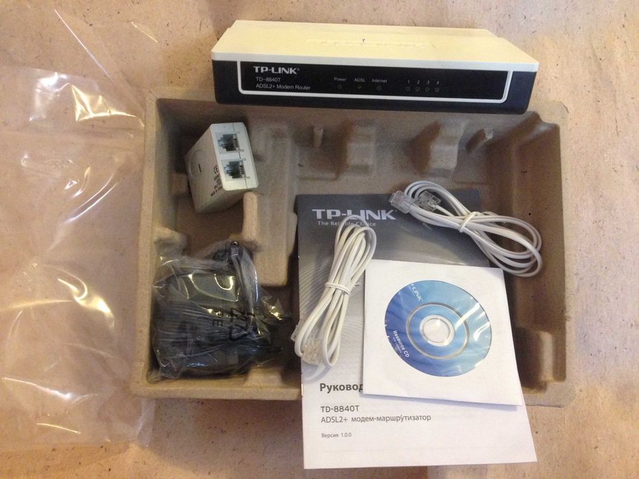 Маршрутизатор со встроенным модемом ADSL2+ TD-8840T