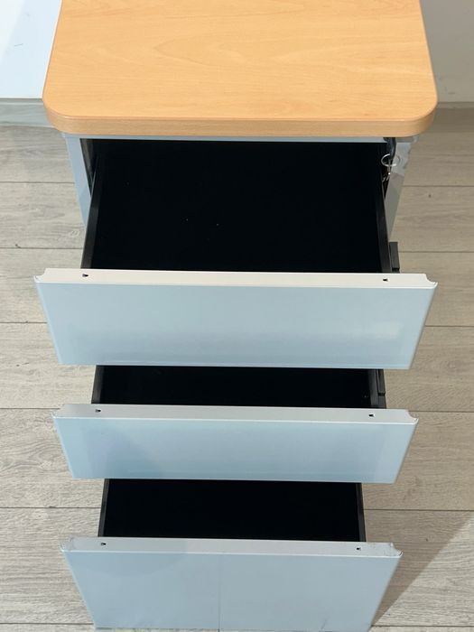 Ofertă 5+1 Gratis - 200 Buc. Rollbox Metalic 4 Sertare; Mic Dulap Birou tip Cub Fișet Noptieră