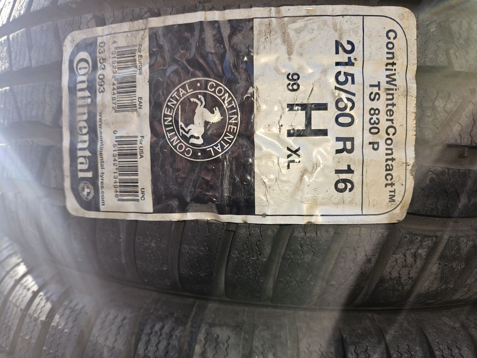 Anvelope/cauciuc Continental 215/60 R16 noi