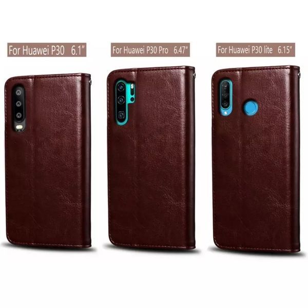 Huawei P30 / Y6p / Mate 30 Pro / Хоризонтален кожен калъф тефтер