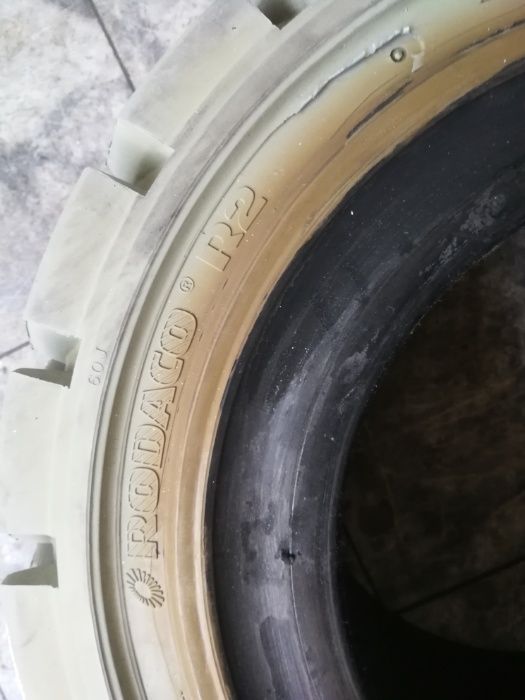 2 гуми за мотокар 23x10-12 Rodaco R2 супереластични бели 450лв. С ДДС