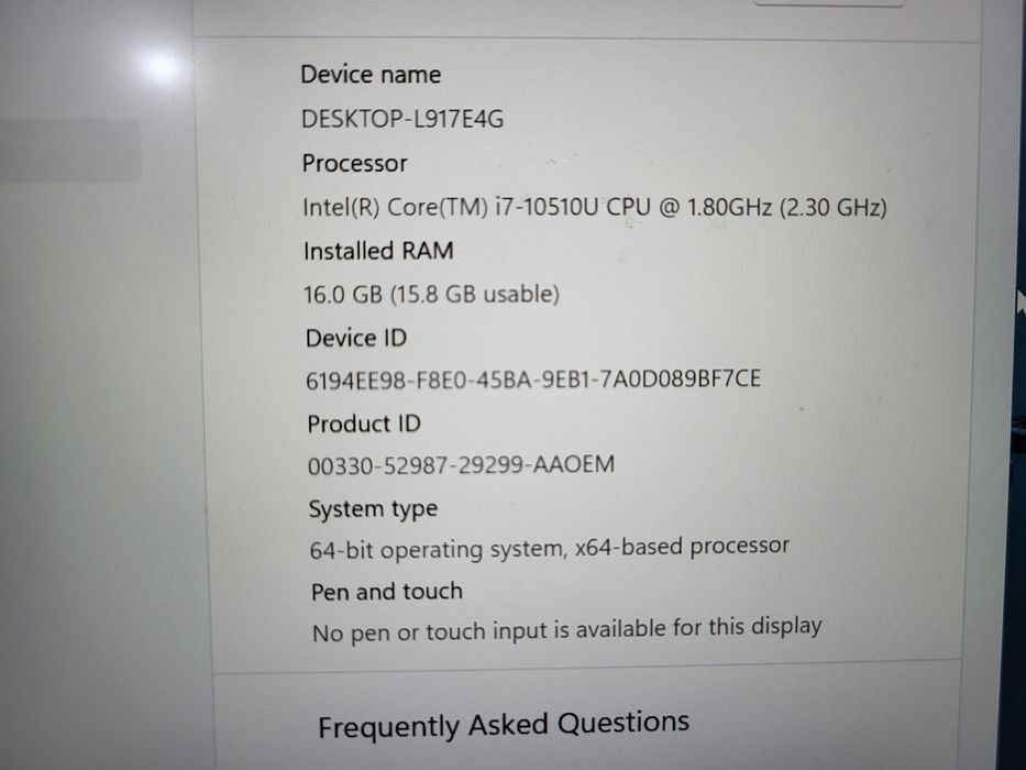 Lenovo E14 i7-10610u 16Gb/480ssd