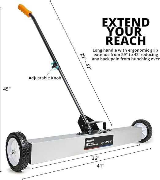 NEIKO 53418A Instrument magnetic de ridicare a cuielor, 36 de inci