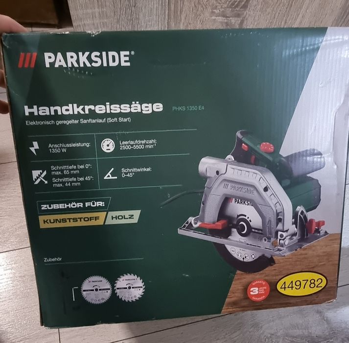 Ръчен цирколяр Parkside 1350w