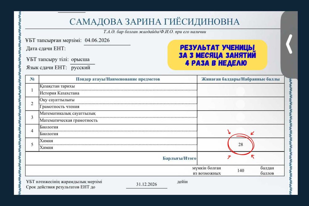 Репетитор по химии