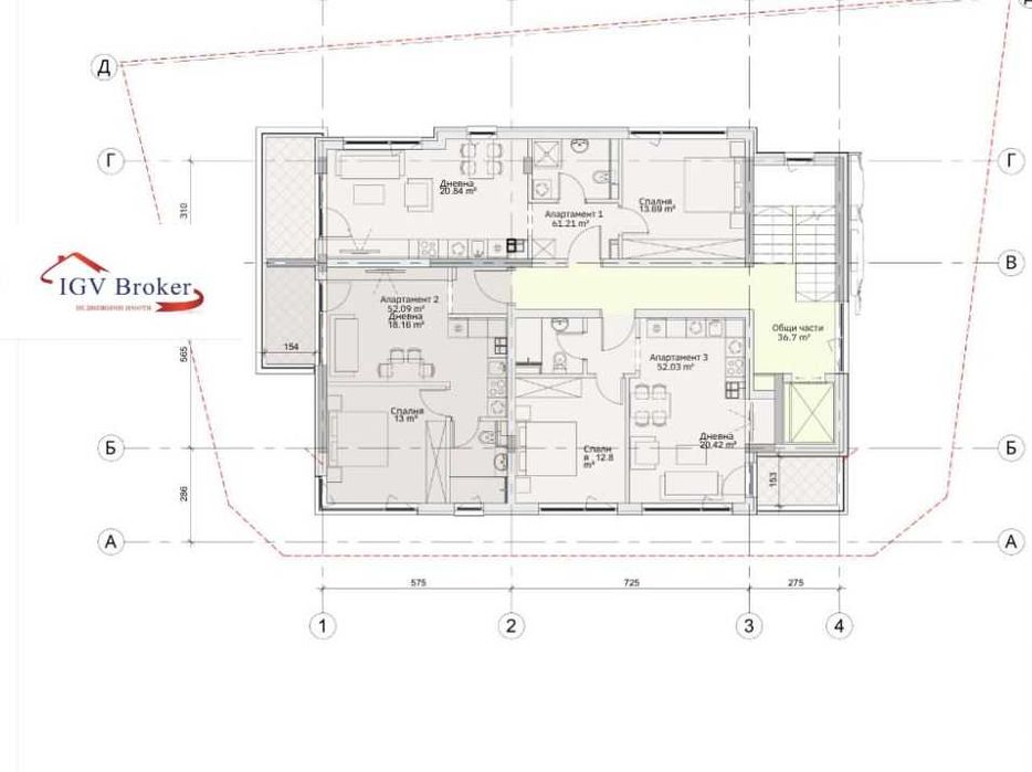 Двустаен апартамент в кв Левски В