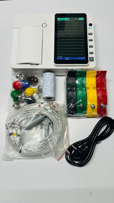 LE Medical 3 -Chann Ekg (ЭКГ) аппарат - новый, полный набор!
