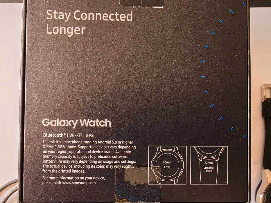Samsung Galaxy Watch 46mm Silver – SM‑R800NZSAROM