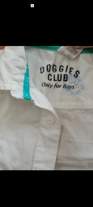 Camasa alba mânecă lunga Baby Club mărimea 86