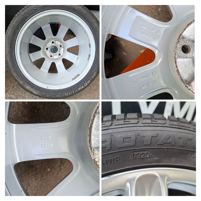 17" 5X112mm VW BBS, 5х112мм Фолксваген + 225/45/17 Летни гуми