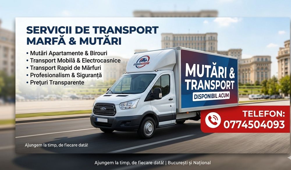 Trasport mobila Mutari Debarasari Bucuresti si in afara Bucureștiului