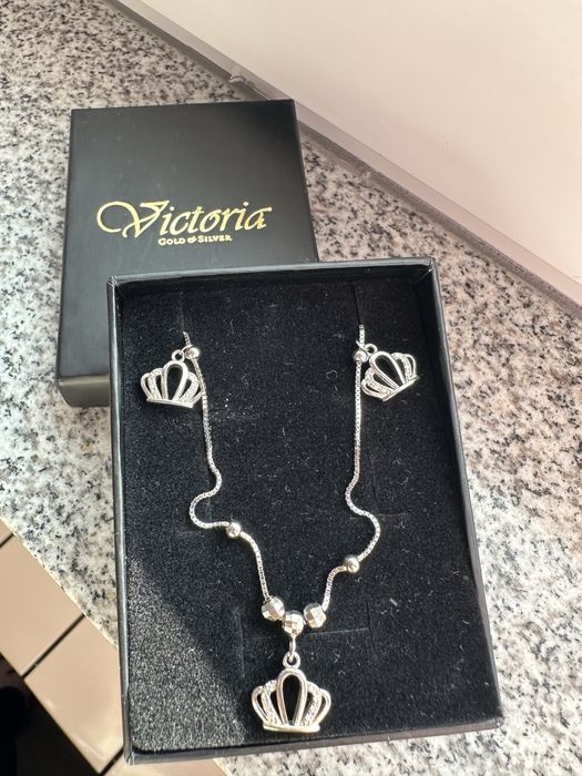 Сребърна гривна за глезен Victoria Silver