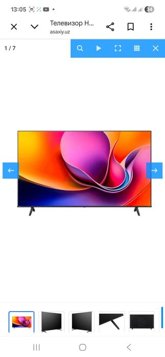 S smart brendi (LG) televizor sotiladi. Yengi