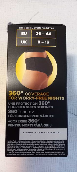 Ofer gratuit always (menstrual pents)