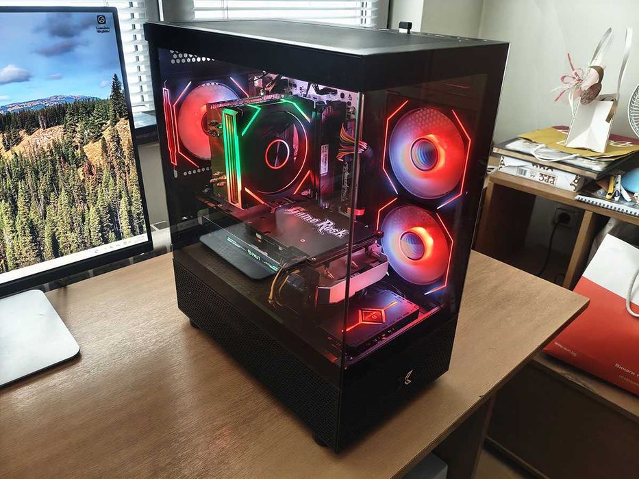 Геймърски компютър, Ryzen 5500, Gtx 1080, 16gb Ram, 960Gb SSD