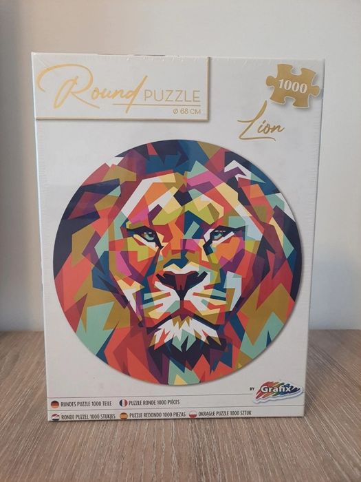 Puzzle rotund 1000 piese - nou, sigilat in cutie