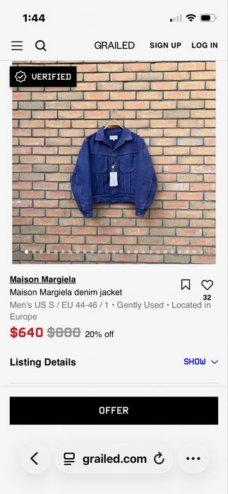 Maison Margiela Mens Denim Jacket