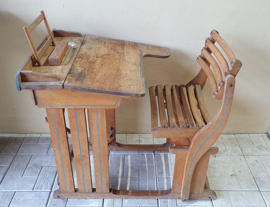 Pupitru elev (birou de școală) lemn