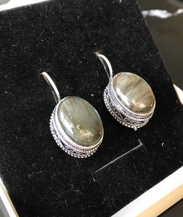 Cercei Argint 925 cu Pietre Semipretioase Labradorit