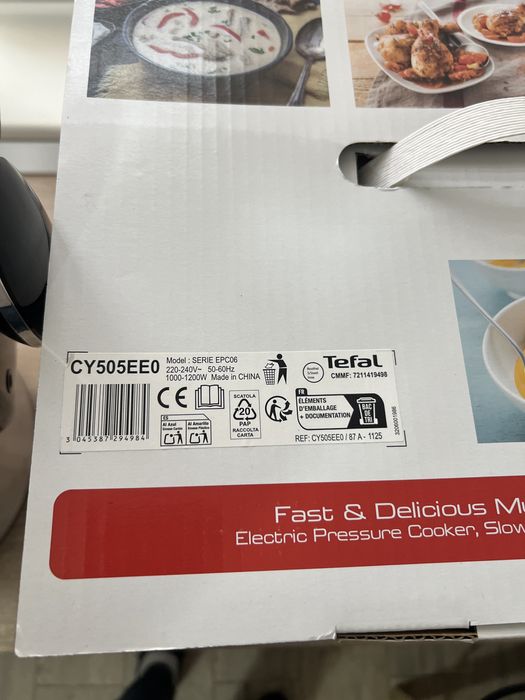 Oala sub presiune electrica Tefal One Pot CY505E30, 1200W