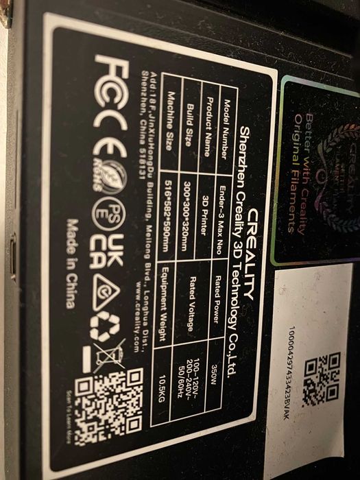 Imprimanda 3D Creality Ender - 3 Max Neo