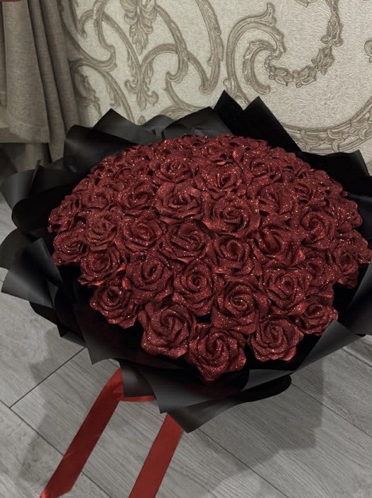 Buchete de trandafiri din satin și săpun