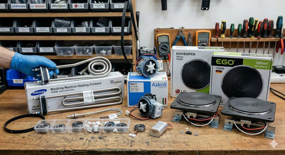 Газ плиталари, духовкалар ва витяжкаларни таъмирлаш. Кафолат.