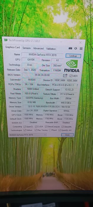 Продам RTX 3070 8 gb СРОЧНО ! Без торга !