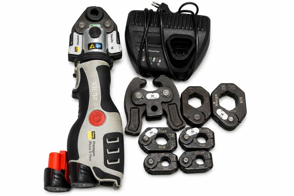 Cleste sertizat tevi Viega Pressgun Picco 6 Plus set bacuri