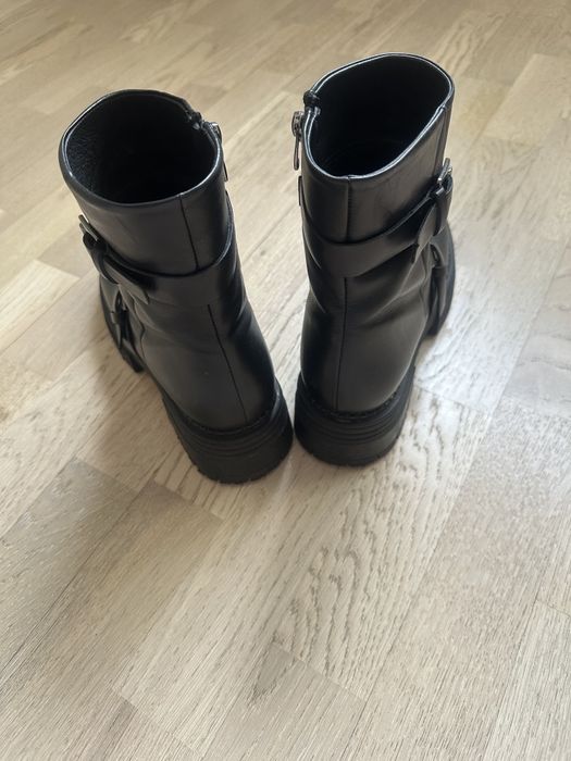 Сапоги женские кожаные