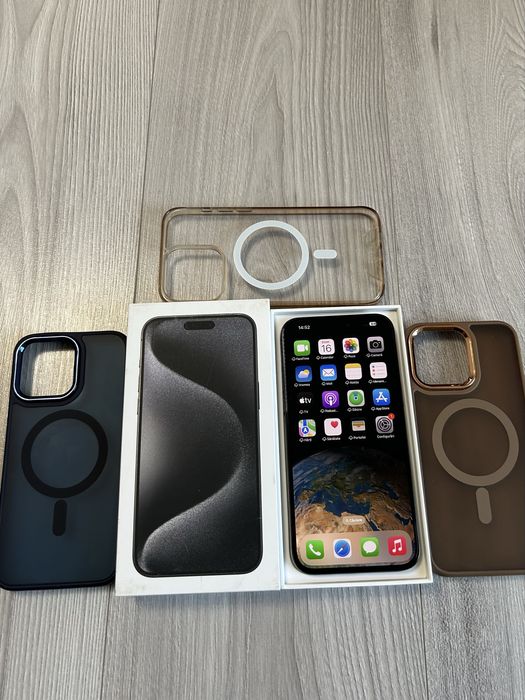 iPhone 15 PRO MAX 1TB Black, Factura, Neverlock, Full box