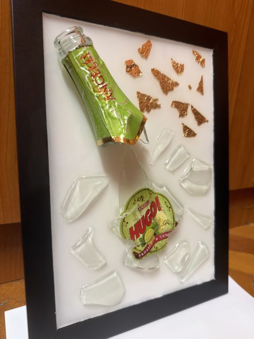 Tablou din rasina - sticla Hugo sparta handmade